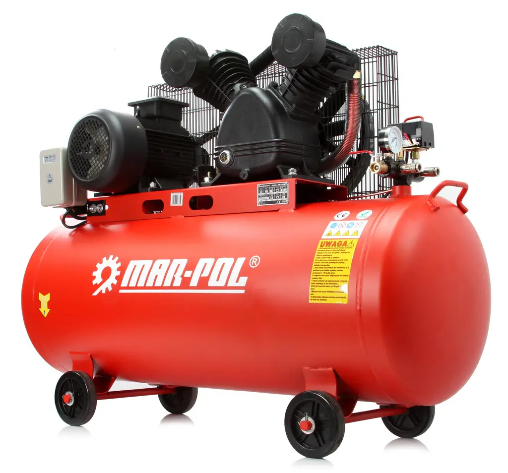 Kompresor 200L V2 MAR-POL 600 l/min 400V 10Bar Kompresor 200L V2 MAR-POL