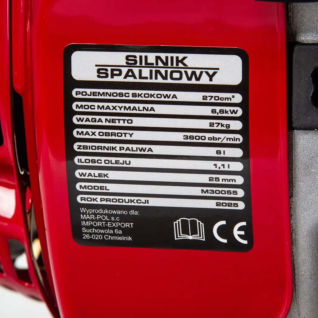 Silnik spalinowy 9KM wałek 25,4 mm OHV 242 cm³ Silnik spalinowy 9KM wałek 25,4 mm OHV 242 cm³ - obrazek 8