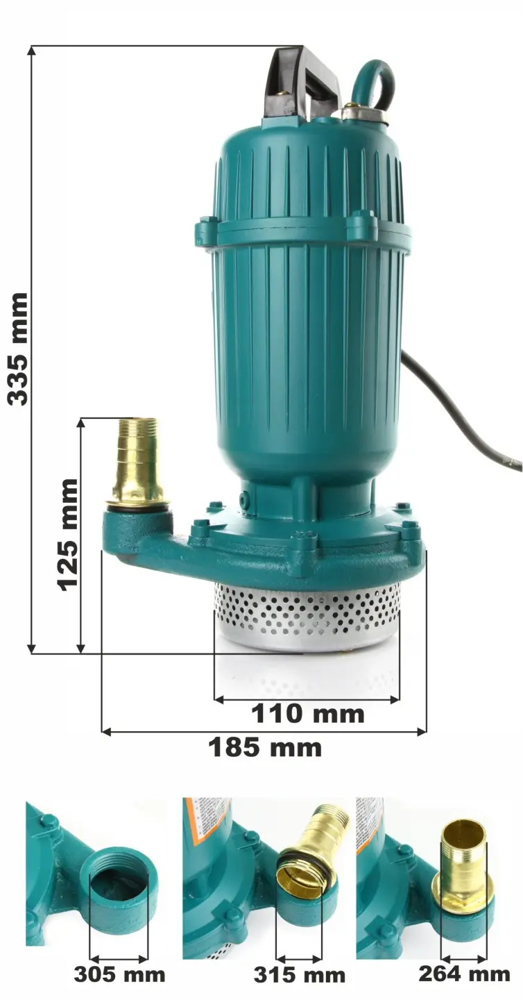 Pompa zanurzeniowa do wody czystej i brudnej 550W Pompa zanurzeniowa do wody czystej i brudnej 550W - obrazek 3