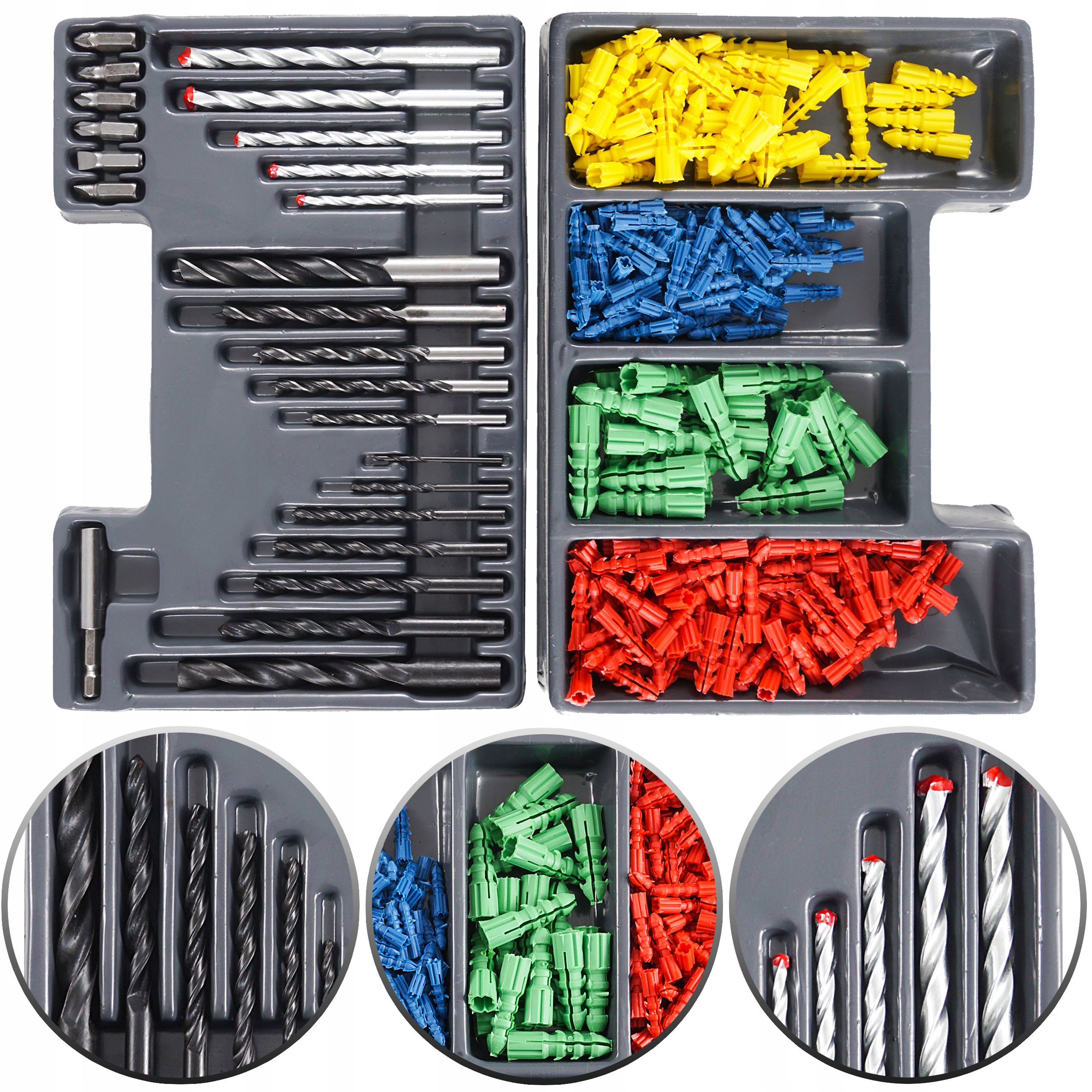 ZESTAW-300-EL-WIERTEL-KOLKOW-ROZPOROWYCH-BITOW ZESTAW 300 EL WIERTEL KOLKOW ROZPOROWYCH BITOW