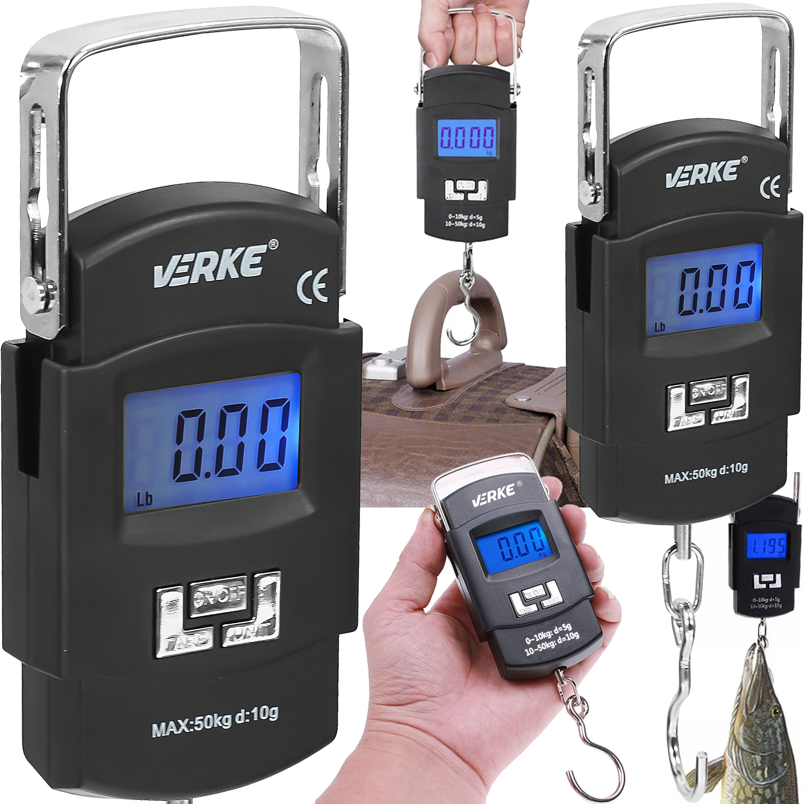 WAGA HAKOWA BAGAŻOWA PODRÓŻNA WĘDKARSKA LCD 50 KG WAGA HAKOWA BAGAZOWA PODROZNA WEDKARSKA LCD 50 KG