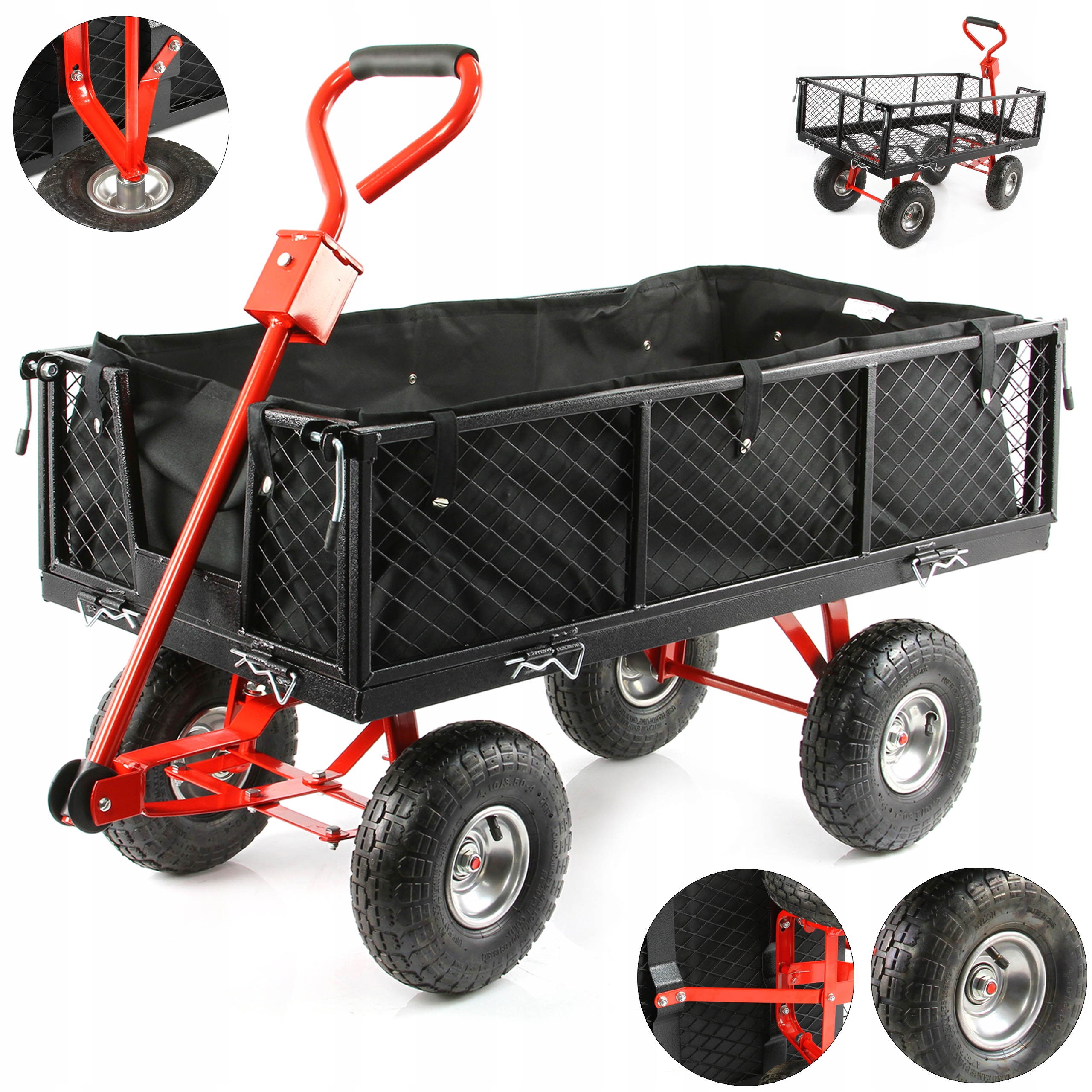 WÓZEK OGRODOWY TURYSTYCZNY PLAŻOWY 400KG + WKŁAD MATERIAŁOWY WOZEK OGRODOWY TURYSTYCZNY PLAZOWY 400KG WKLAD MATERIALOWY