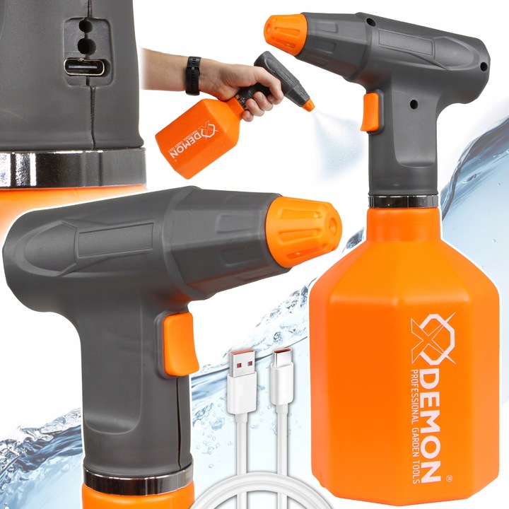 OPRYSKIWACZ AKUMULATOROWY 1L OGRODOWY USB C BATERIA LI-ION REGULOWANA DYSZA OPRYSKIWACZ AKUMULATOROWY 1L OGRODOWY USB C BATERIA LI ION REGULOWANA DYSZA