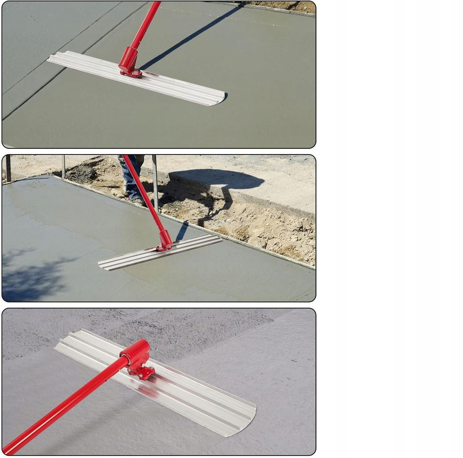 LISTWA WIBRACYJNA ŁATA DO WYGŁĄDZANIA BETONU RĘCZNA 120x20cm-5,4m 2 LISTWA WIBRACYJNA LATA DO WYGLADZANIA BETONU RECZNA 120x20cm 54m 2