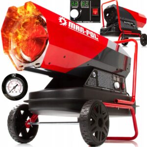 NAGRZEWNICA OLEJOWA 40 kW SPALINOWA DMUCHAWA TERMOSTAT LCD PIEC4