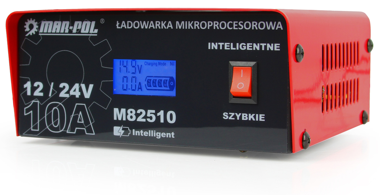 PROSTOWNIK ŁADOWARKA MIKROPROCESOROWA 12V 24V 10A 2 PROSTOWNIK LADOWARKA MIKROPROCESOROWA 12V 24V 10A 2