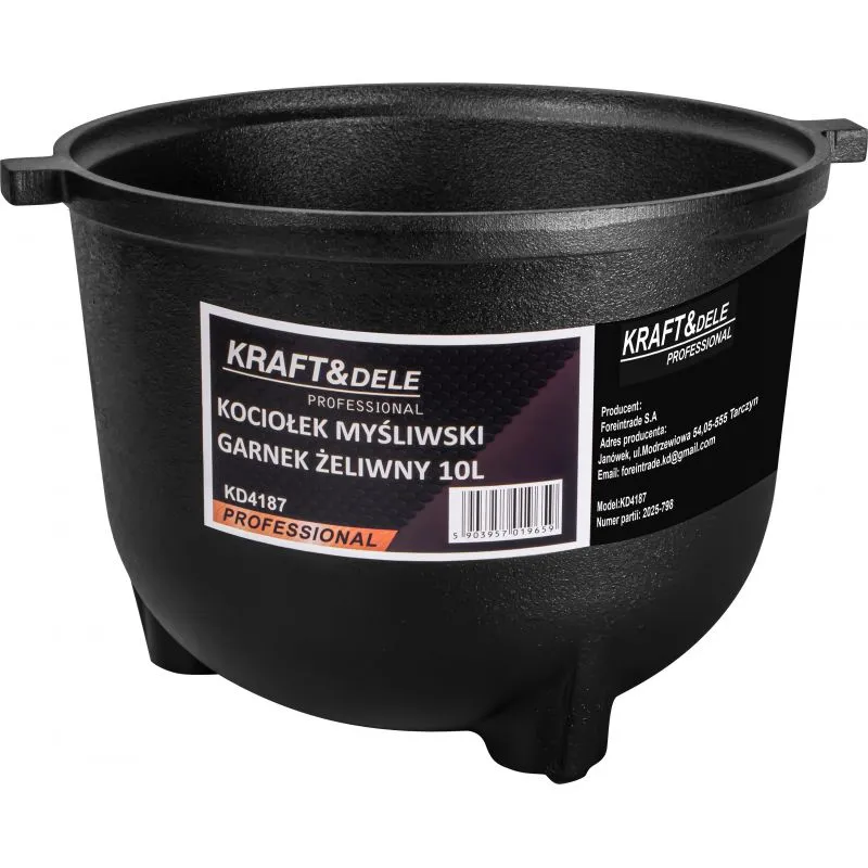 Kociołek żeliwny 10 l KRAFT&DELE KD4187 Kociołek żeliwny KRAFT&DELE KD4187 10L model