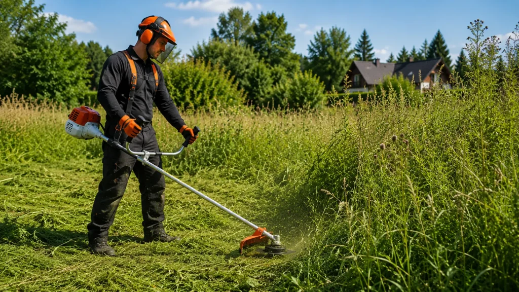 Jaką kosę spalinową wybrać? Kompletny poradnik dla właścicieli działek i gospodarstw Jaką kosę spalinową wybrać do działki? Koszenie wysokiej trawy i chwastów kosą spalinową.