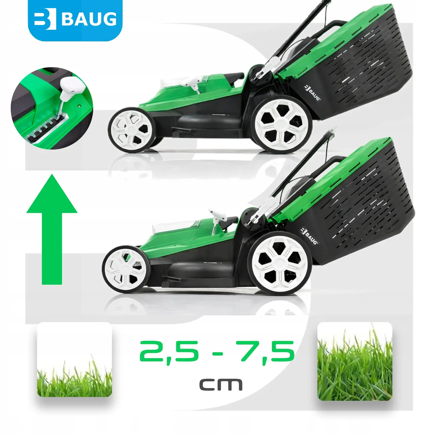 KOSIARKA AKUMULATOROWA BEZSZCZOTKOWA 40V 4.0 AH BAUG KOSIARKA AKUMULATOROWA BEZSZCZOTKOWA 40V 4.0 AH BAUG - obrazek 3