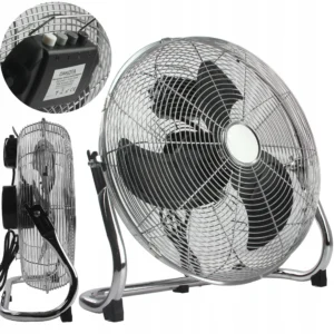 Metalowy wentylator podłogowy DAKOTA 80W 40 cm