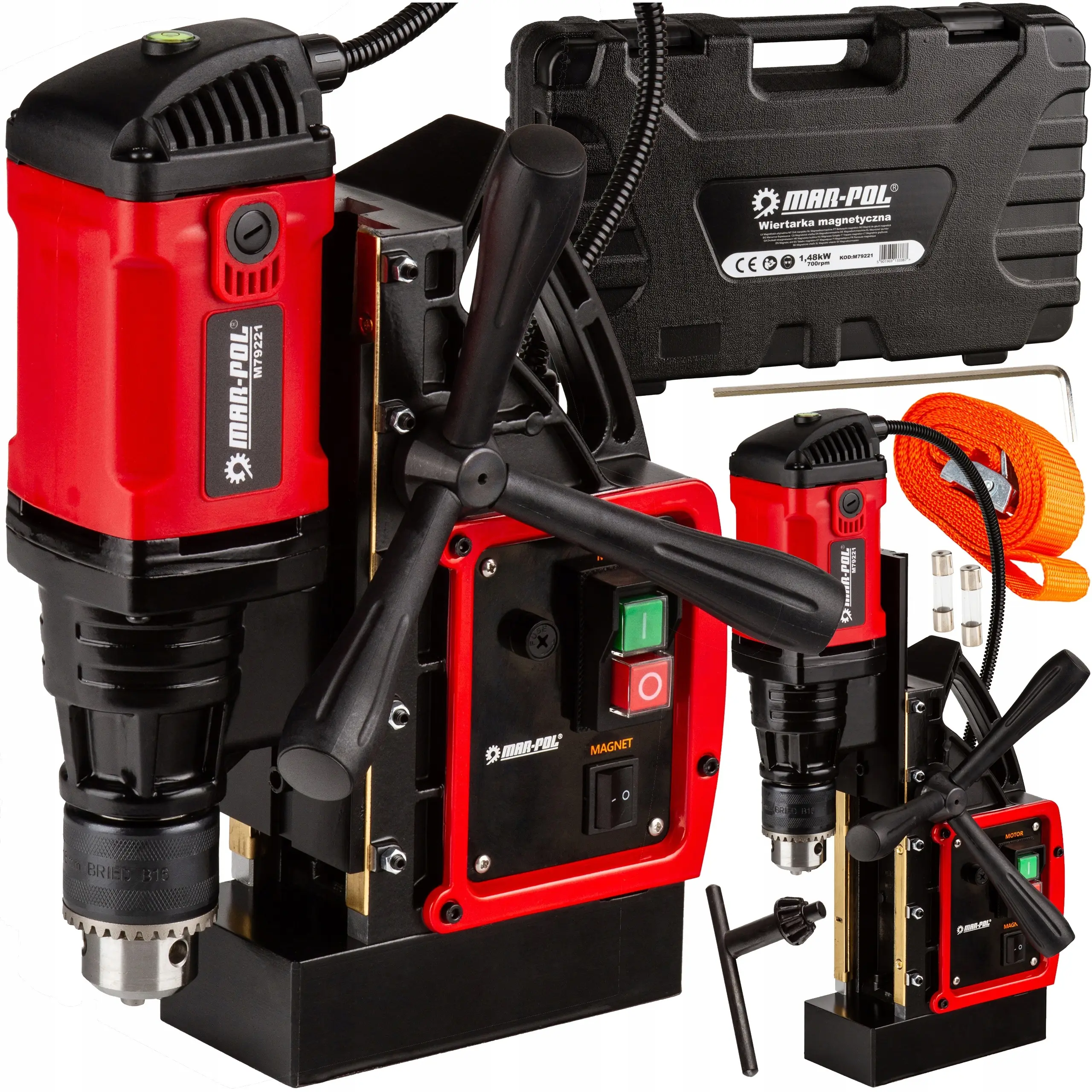 Wiertarka magnetyczna 1480W 11500N Wiertarka magnetyczna MAR-POL M79221 1480 W