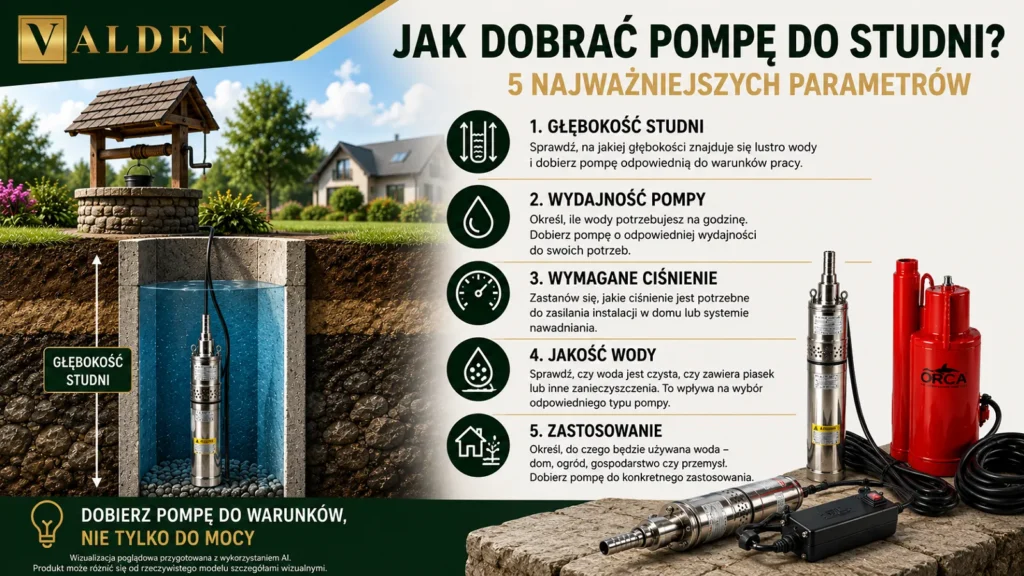 Jak dobrać pompę do studni – 5 najważniejszych parametrów
