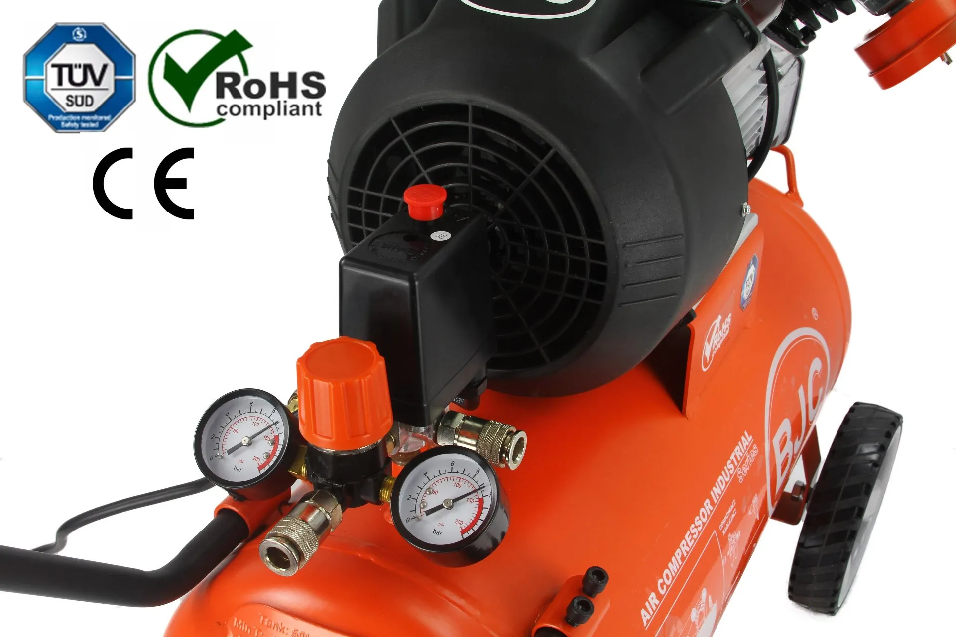 Kompresor 50L JN-30V BJC Kompresor BJC JN-30V 50L z manometrami i regulatorem