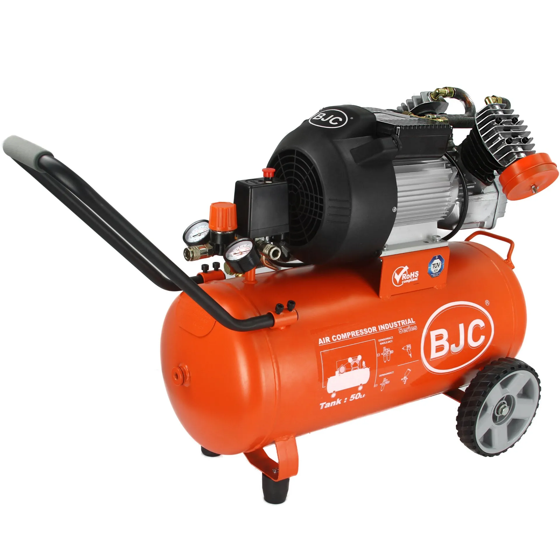Kompresor 50L JN-30V BJC Kompresor BJC JN-30V 50L widok boczny