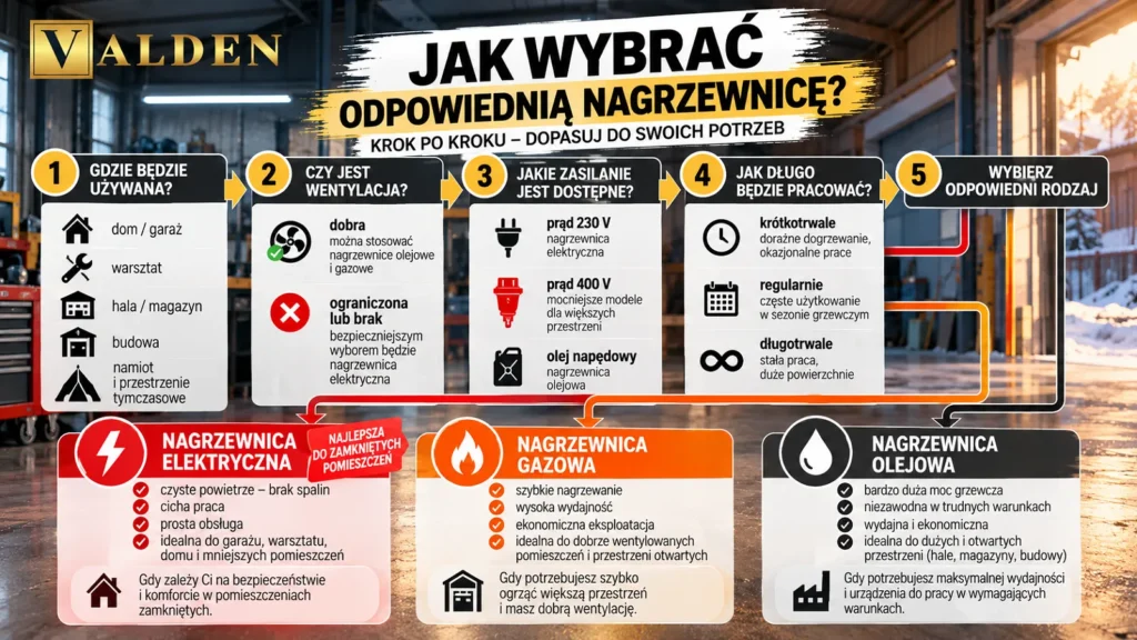 Nagrzewnica elektryczna, gazowa czy olejowa – którą wybrać? Jak wybrać rodzaj nagrzewnicy